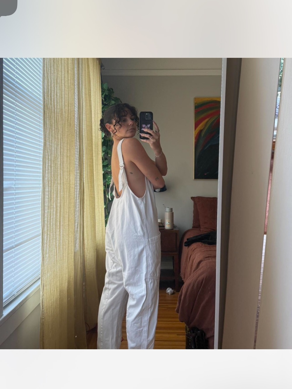 White High Roller Free People Overalls - Picture 2 of 9